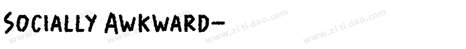 Socially Awkward字体转换